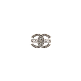 Chanel CC Ring Metal with Crystal