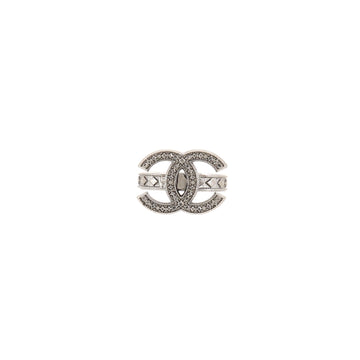 Chanel CC Ring Metal with Crystal