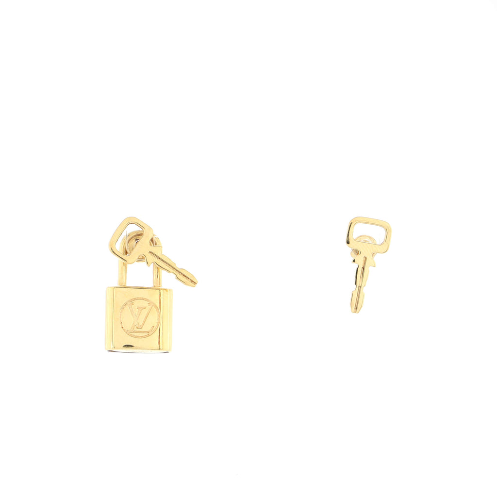Louis Vuitton Lock Drop Earrings - Gold-Tone Metal Drop, Earrings -  LOU276706