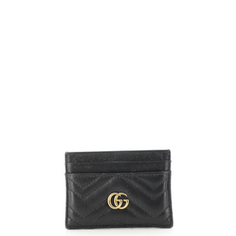 Gucci GG Marmont Card Holder Matelasse Leather