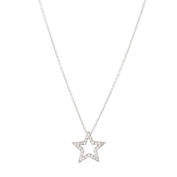 Tiffany & Co. Star Pendant Necklace Platinum with Diamonds