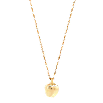 Tiffany & Co. Apple Pendant Necklace 18K Yellow Gold