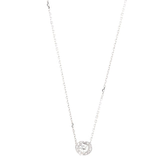 Bvlgari Incontro D'amore Slide Pendant Necklace 18K White Gold with Diamonds