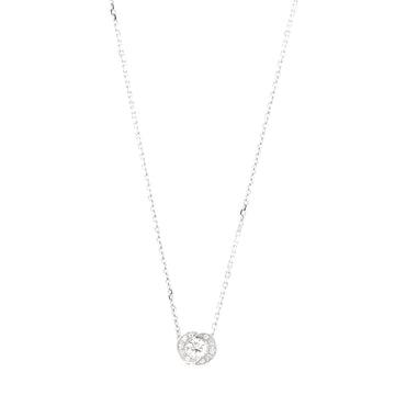 Bvlgari Incontro D'amore Slide Pendant Necklace 18K White Gold with Diamonds