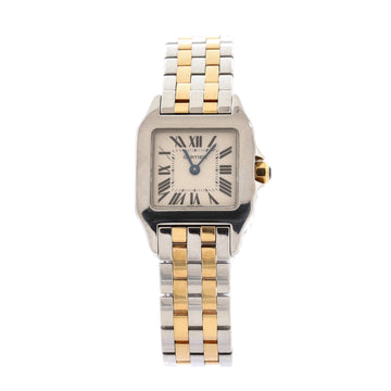 Cartier Santos Demoiselle Quartz Watch Stainless Steel and Yellow Gold 20