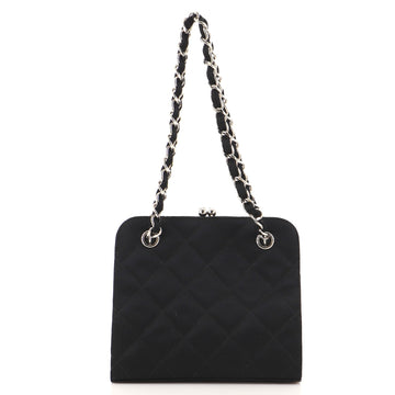 Chanel Vintage Frame Bag Quilted Satin Mini