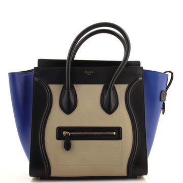 Celine Tricolor Luggage Bag Leather Mini