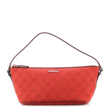 Gucci Vintage Boat Pochette GG Canvas Small