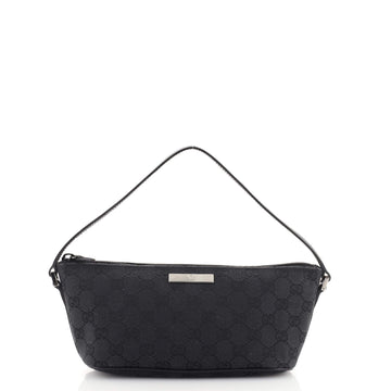 Gucci Vintage Boat Pochette GG Canvas Small