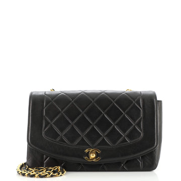 Chanel Vintage Diana Flap Bag Quilted Lambskin Medium