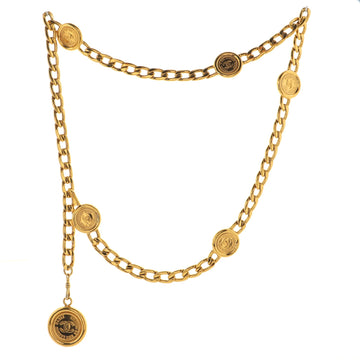 Chanel Vintage Medallion Charms Chain Belt Metal