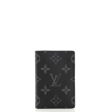 Louis Vuitton Pocket Organizer Monogram Eclipse Canvas