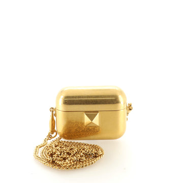 Valentino Garavani Rockstud AirPods Pro Case on Chain Metal