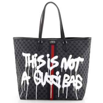 Balenciaga x Gucci The Hacker Project Tote Graffiti BB Canvas Large