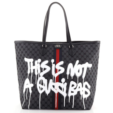 Balenciaga x Gucci The Hacker Project Tote Graffiti BB Canvas Large