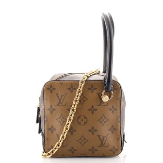 Louis Vuitton lv square bag monogram original leather version