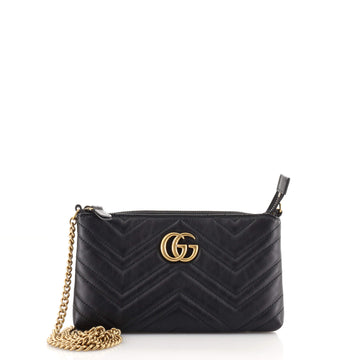 Gucci GG Marmont Chain Shoulder Bag Matelasse Leather Mini