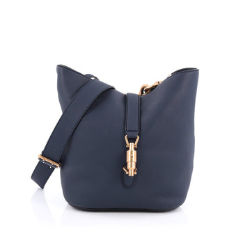 Gucci Jackie Bucket Bag Soft Leather Blue 1788102