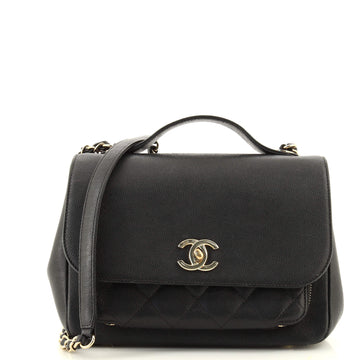 Chanel Business Affinity Flap Bag Quilted Caviar Mini