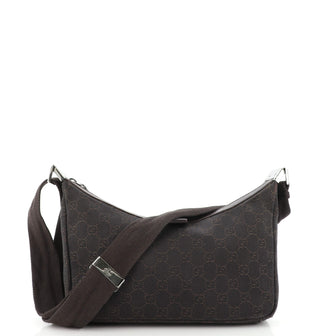 Gucci Saddle Zip Messenger Bag GG Canvas Small