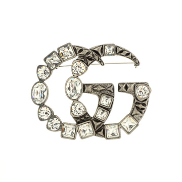 Gucci GG Brooch Metal with Crystals
