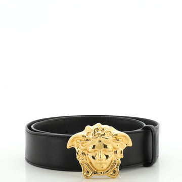 Versace Medusa Buckle Belt Leather Wide