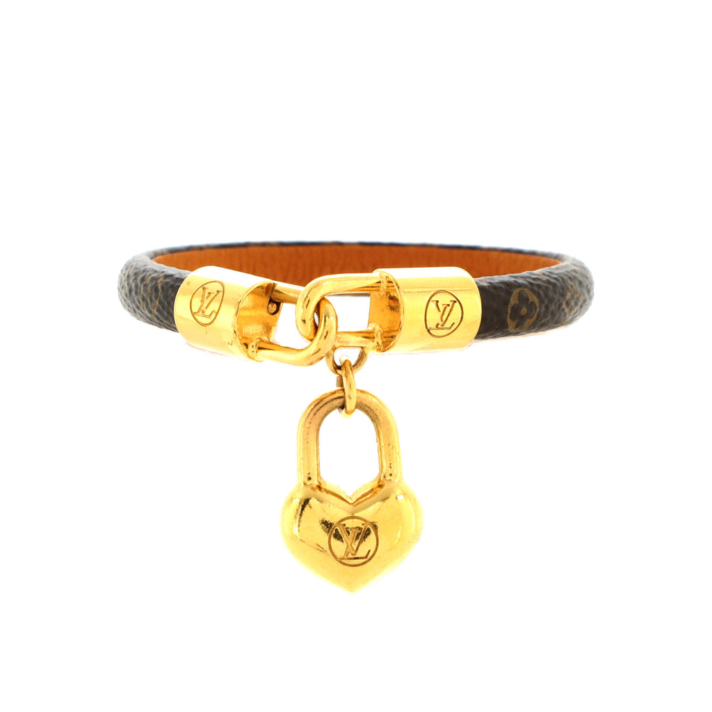 LOUIS VUITTON® Crazy In Lock Bracelet  Louis vuitton bracelet, Monogram  bracelet, Leather bracelet