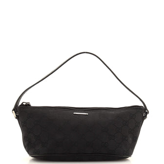 Gucci Vintage Boat Pochette GG Canvas Small