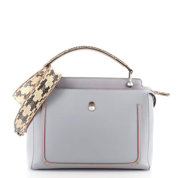 Fendi DotCom Convertible Satchel Leather with Elaphe Medium