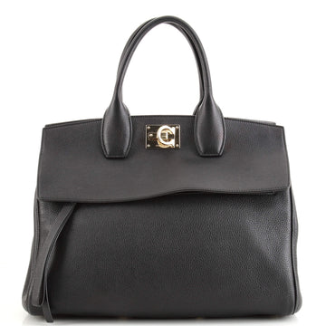 Salvatore Ferragamo Studio Satchel Leather Medium