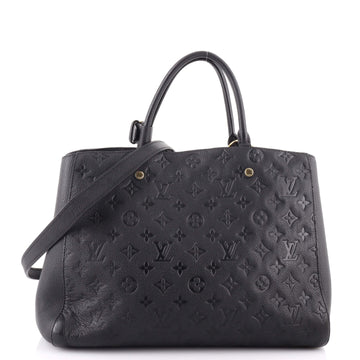 Louis Vuitton Montaigne Handbag Monogram Empreinte Leather GM