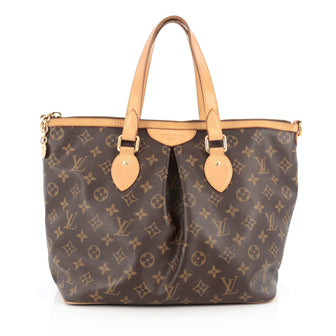Louis Vuitton Palermo Handbag Monogram Canvas PM Brown 1791501