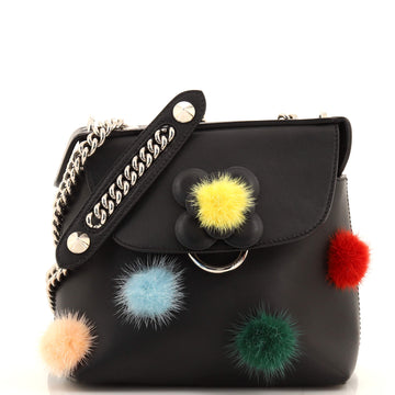 Fendi Back to School Backpack Pom Pom Leather Mini