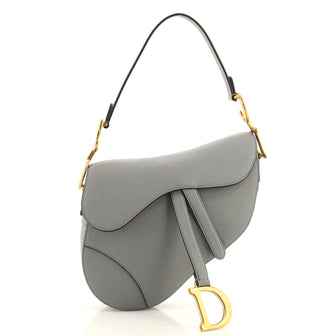 Christian Dior Saddle Handbag Leather Medium