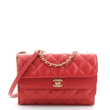 Chanel Triple Flap Bag Quilted Calfskin Small