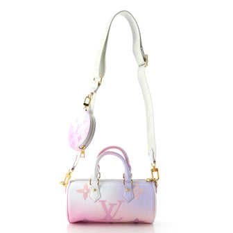 Louis Vuitton Papillon Handbag Spring in the City Monogram Giant Canvas BB