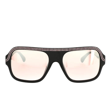 Chanel CC Shield Sunglasses Acetate with Crystal Trim