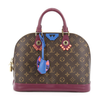 Louis Vuitton Alma Handbag Limited Edition Totem Monogram Canvas PM Brown 1792801