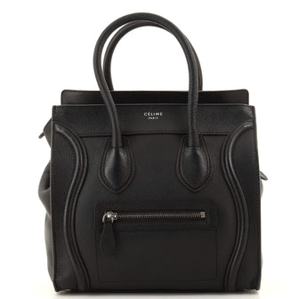 Celine Luggage Bag Grainy Leather Micro