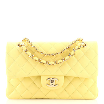 Chanel Classic Double Flap Bag Quilted Caviar Small