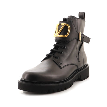 Valentino Garavani Women's VLogo Combat Boots Leather