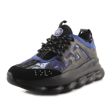 Versace Men's Chain Reaction Sneakers Mesh and Nylon with Rubber and Suede