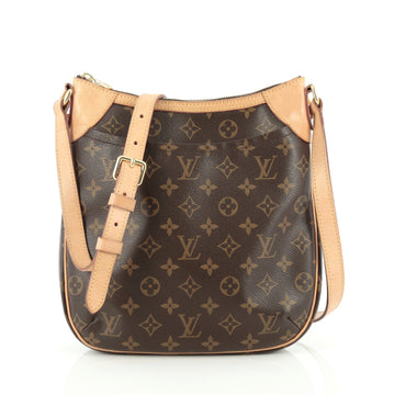 Louis Vuitton Odeon Handbag Monogram Canvas PM Brown