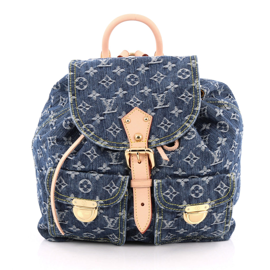 Buy Louis Vuitton Sac a Dos Drawstring Backpack Denim GM 1793901