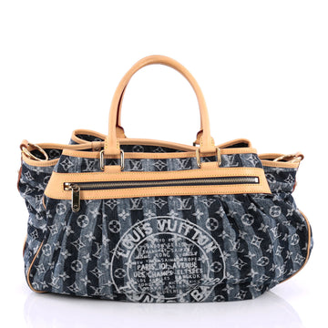 Louis Vuitton Cabas Raye Limited Edition Denim GM Blue