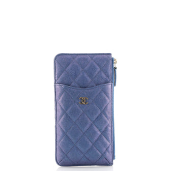 Chanel Classic Phone Case Pouch Quilted Caviar