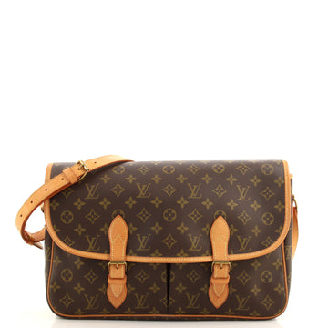 Louis Vuitton Sac Gibeciere Messenger Bag Monogram Canvas GM