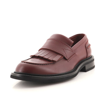 Bottega Veneta Men's Fringe Loafers Leather