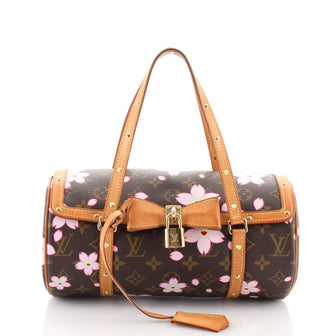 Louis Vuitton Papillon Handbag Limited Edition Cherry Blossom Monogram