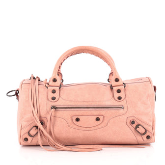Balenciaga Twiggy Classic Studs Handbag Leather Maxi 1795103